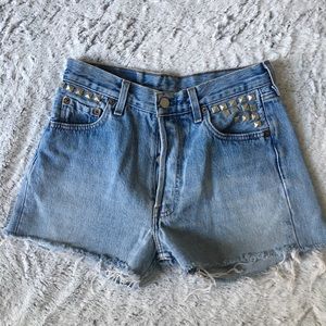 Customized high waisted Levis original 501